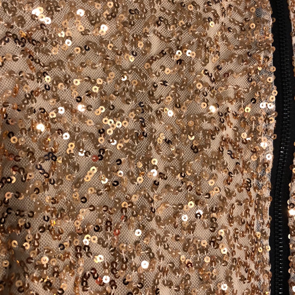 Gold sequin jacket - Picture 3 of 5